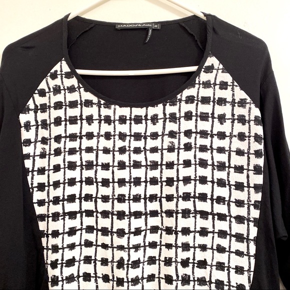 MADO et les Autres 3/4 sleeve black and white - Picture 2 of 8